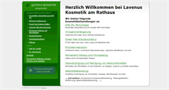 Desktop Screenshot of lavenus-kosmetik.de