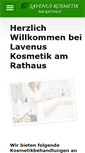 Mobile Screenshot of lavenus-kosmetik.de