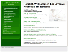 Tablet Screenshot of lavenus-kosmetik.de